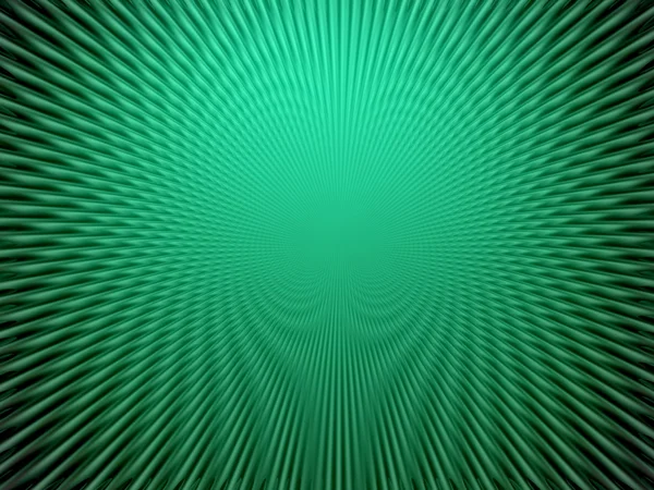 Strahlen im abstrakten grünen Universum — Stockfoto