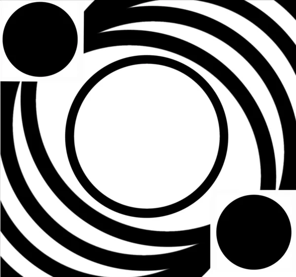Czarny biały wzór owalna ramka — Zdjęcie stockowe