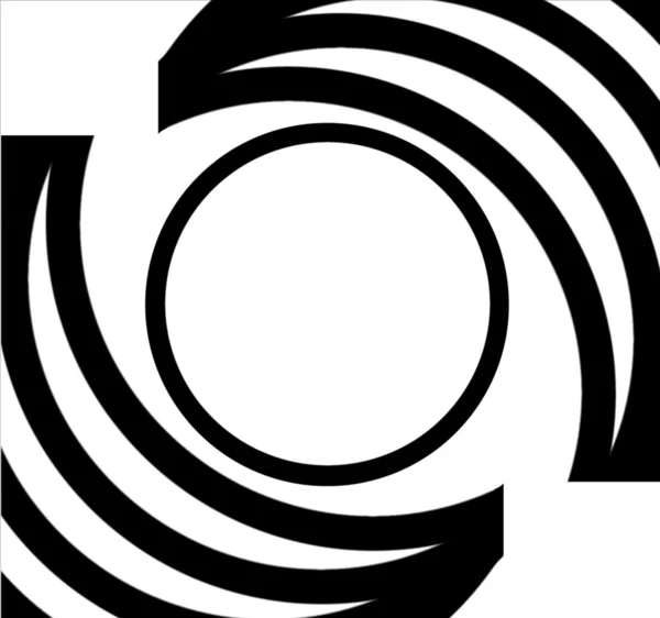 Quadro padrão oval branco preto — Fotografia de Stock