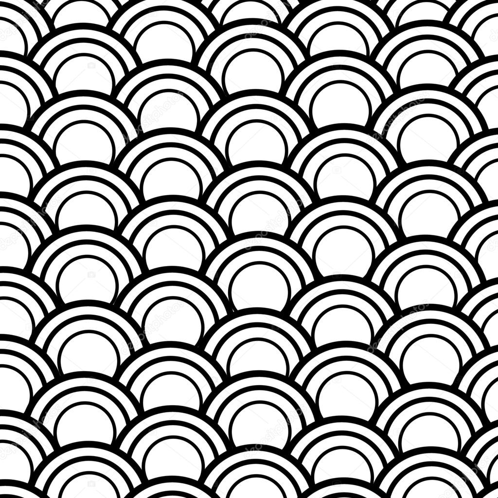 Seamless abstract  fish scale pattern