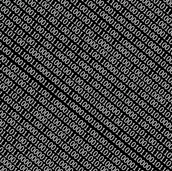 バイナリ コード ストリームの背景 — ストック写真