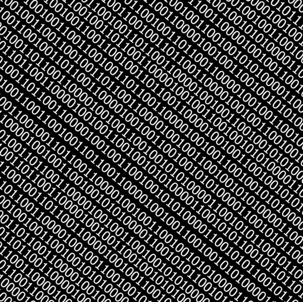 バイナリ コード ストリームの背景 — ストック写真