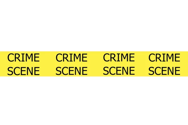 Illustration de scène de crime sur ruban jaune — Photo