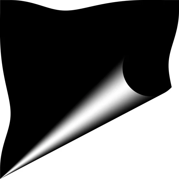 Черный фон с изогнутым углом — стоковое фото