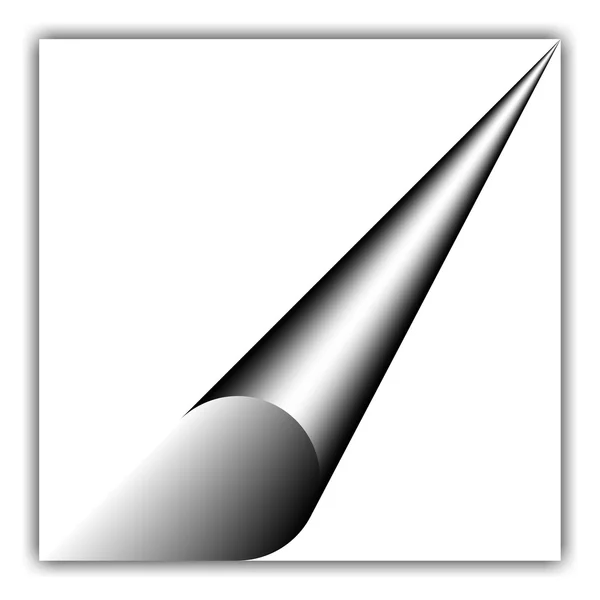 곡선된 모서리와 흰색 배경 — 스톡 사진