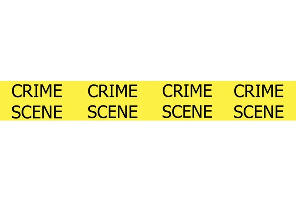 CRIME SCENE police yellow stripe — Stock Photo, Image