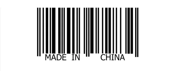 hecho en china en código de barras — Foto de stock © Flik47 #46690783