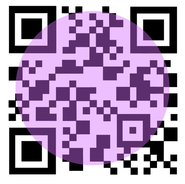 QR kód s laserem — Stock fotografie