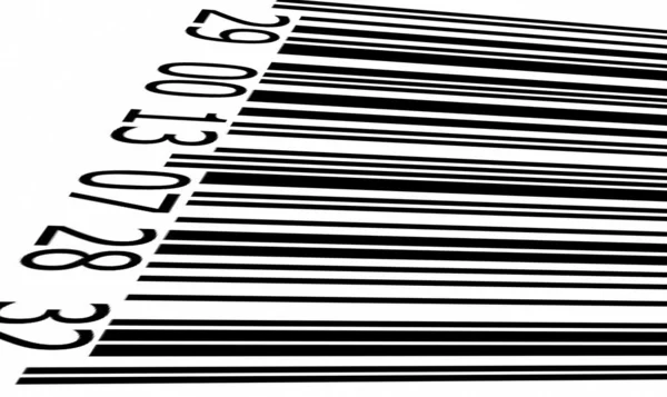 Abstrakt barcode säkerhetsbottenmönster mönster på vit bakgrund — Stockfoto