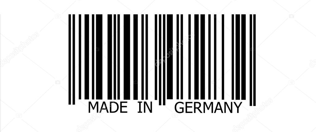 Made in Germany on barcode
