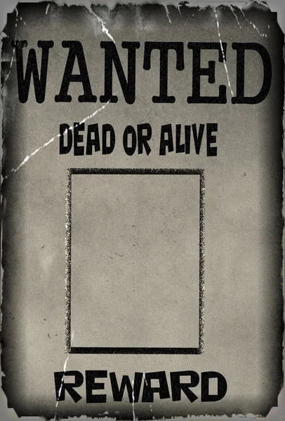 Vintage wanted poster template background — стоковое фото