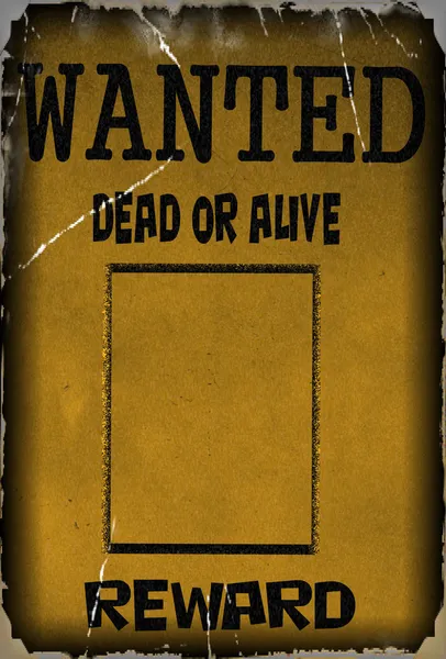 Vintage wanted poster template background — стоковое фото