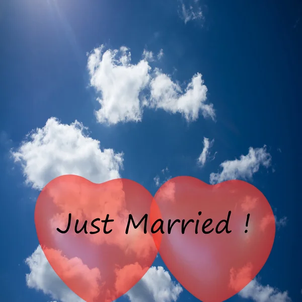 Just married! — Stock Photo, Image