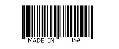 Barkod üzerinde made in USA