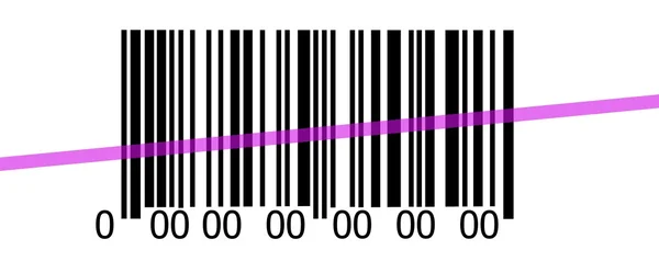 Abstract barcode security pattern background with laser — Stock Photo, Image