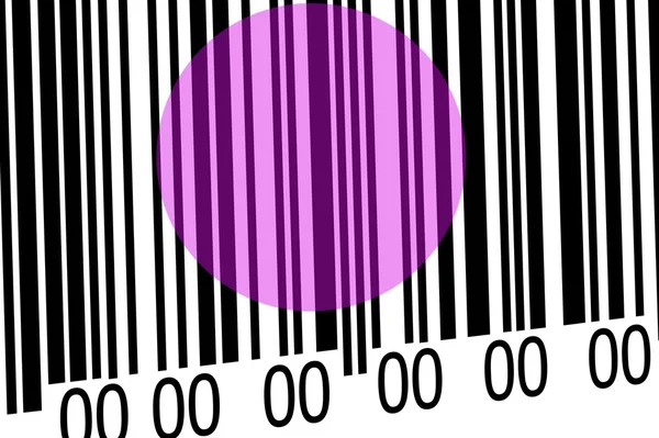 Abstract barcode security pattern background with laser — Stock Photo, Image