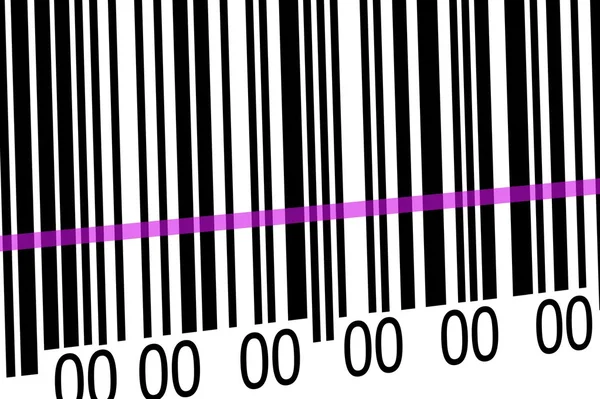 Abstract barcode security pattern background with laser — Stock Photo, Image