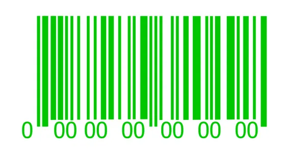 Abstracte barcode veiligheid patroon op witte achtergrond — Stockfoto