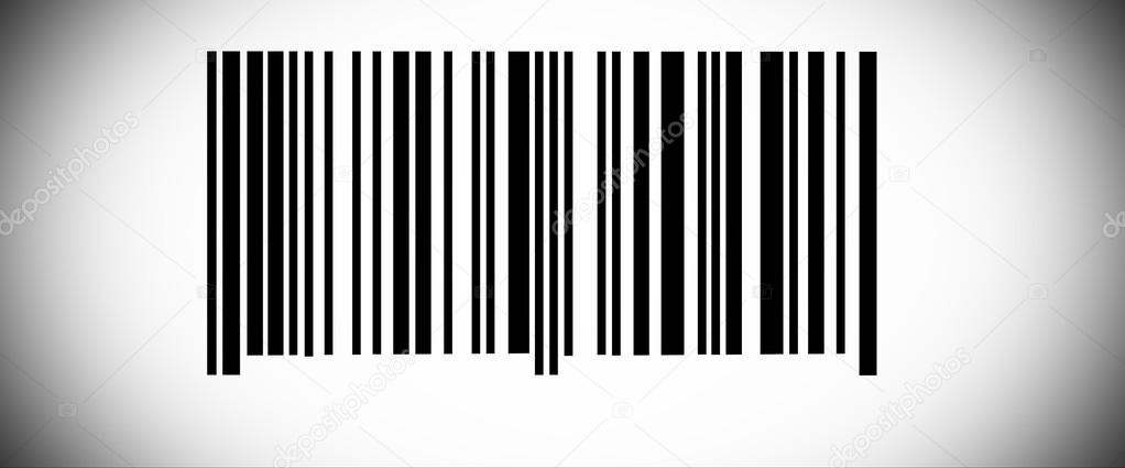 Abstract barcode security pattern background