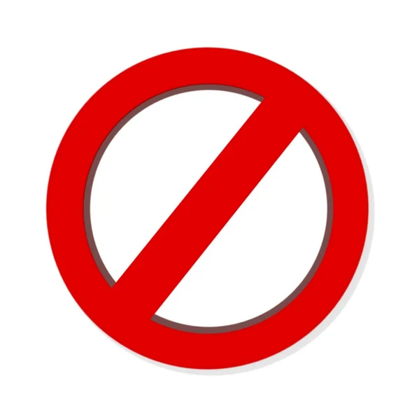 Do Not red warning sign isolated on white background — Stock Photo, Image