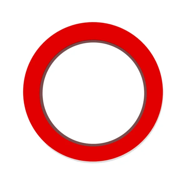 Czerwony Abstrakcja circle na białym tle — Zdjęcie stockowe