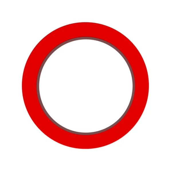 Light red abstract circle on white background — Stock Photo, Image