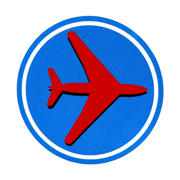 Airplane  sticker — Stock Photo, Image