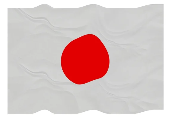 Japanische Flagge — Stockfoto