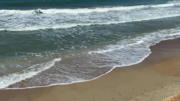 Marée Sur Rive Orientale Mer Méditerranée Ralenti — Video