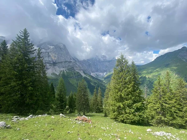 Engalm Valley Karwendelových Horách Rakousku — Stock fotografie