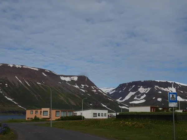 Sudureyri - vesnice na Islandu — Stock fotografie