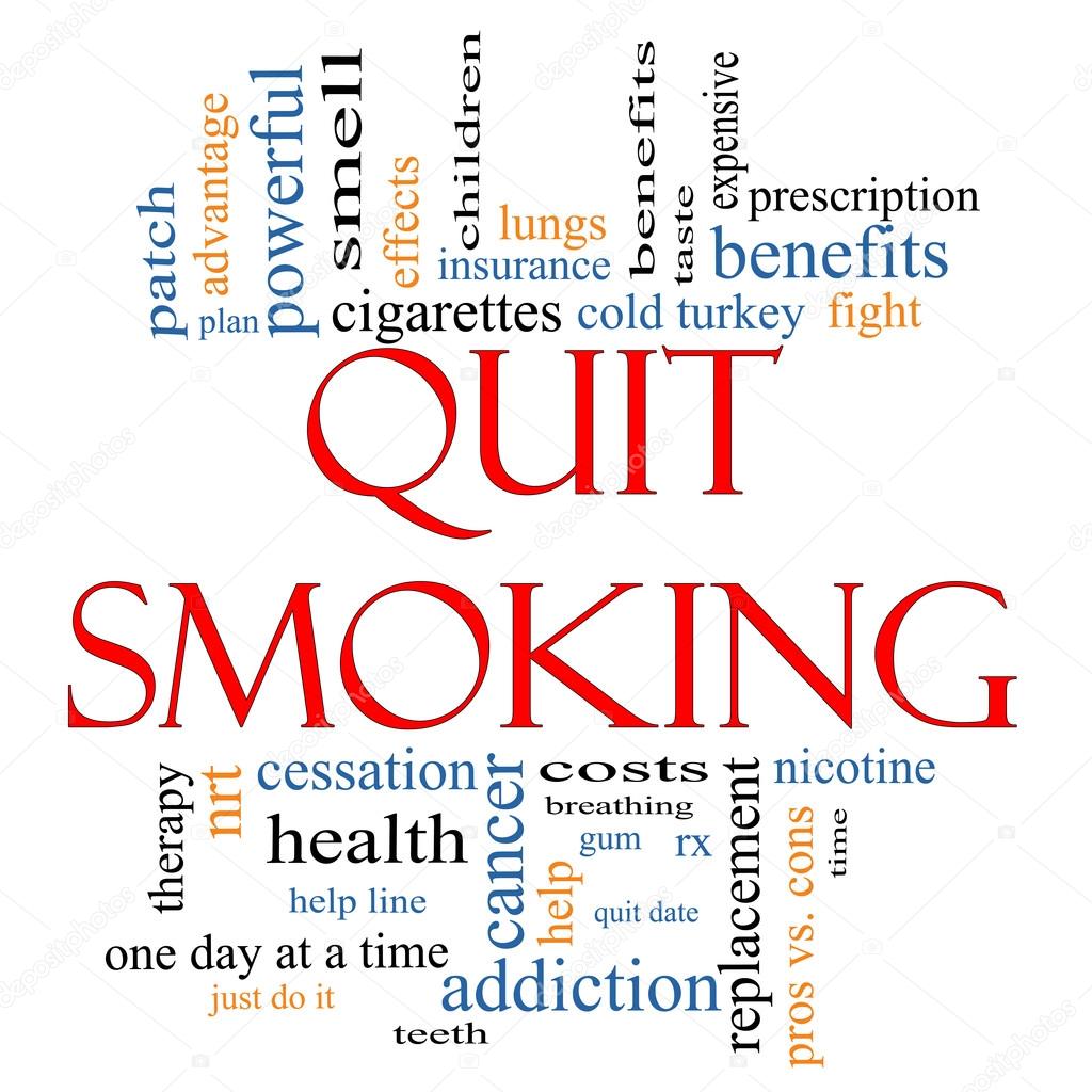 Quit Smoking Word Cloud Concept
