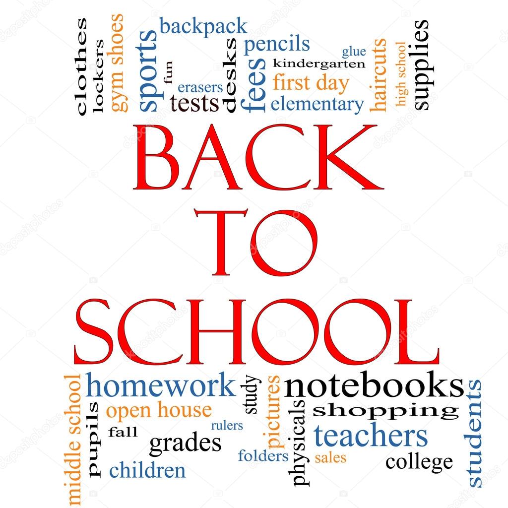 Back to School Word Cloud Concept