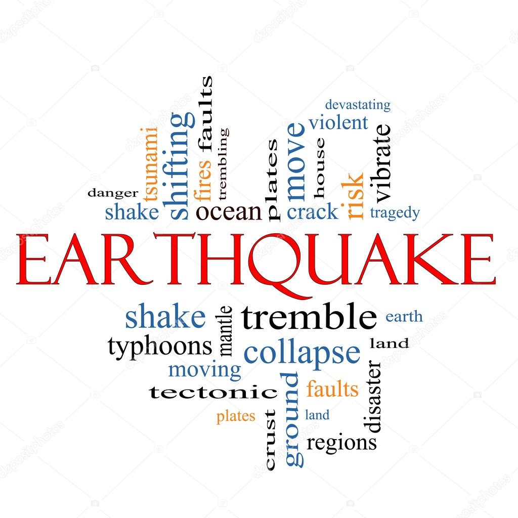 Earthquake Word Cloud Concept