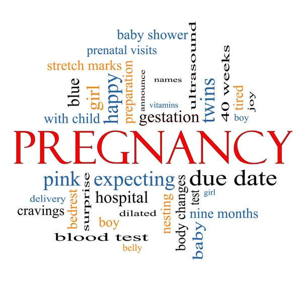 Pregnancy Word Cloud Concept — Stockfoto