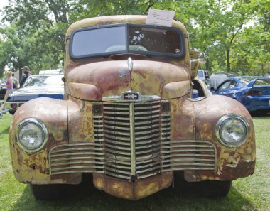 1948 uluslararası kb2 kamyonun ön görünüm