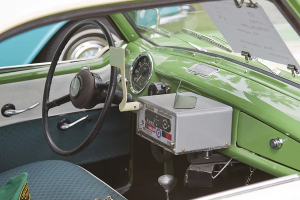 1959 Nash Metropolitan Checker Taxi Cab Interior — Stock Photo, Image