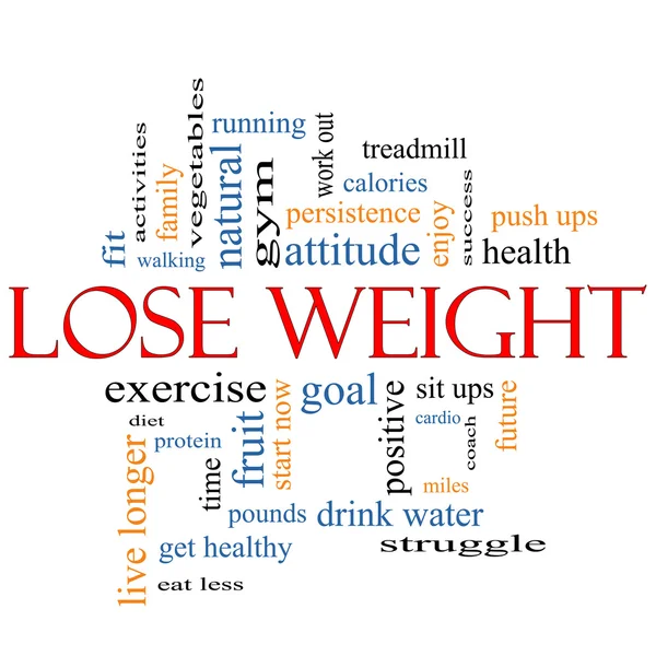 Lose Weight Word Cloud Concept — Stock Photo, Image