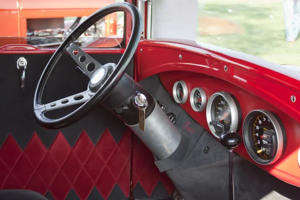 1930 ford street rod iç — Stok fotoğraf