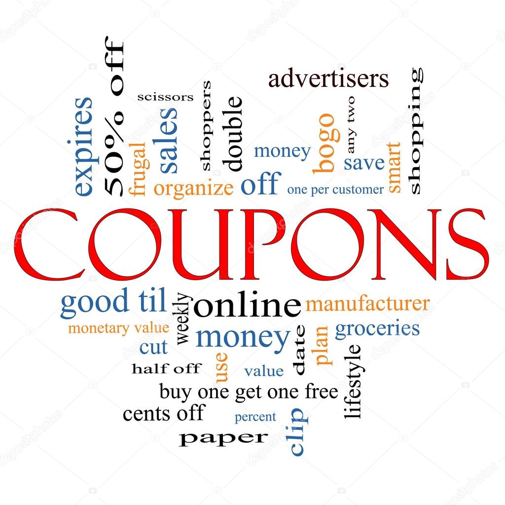 Coupons Word Cloud Concept