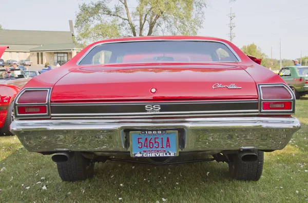 Red Chevy Chevelle SS Rear View — Stock Photo, Image