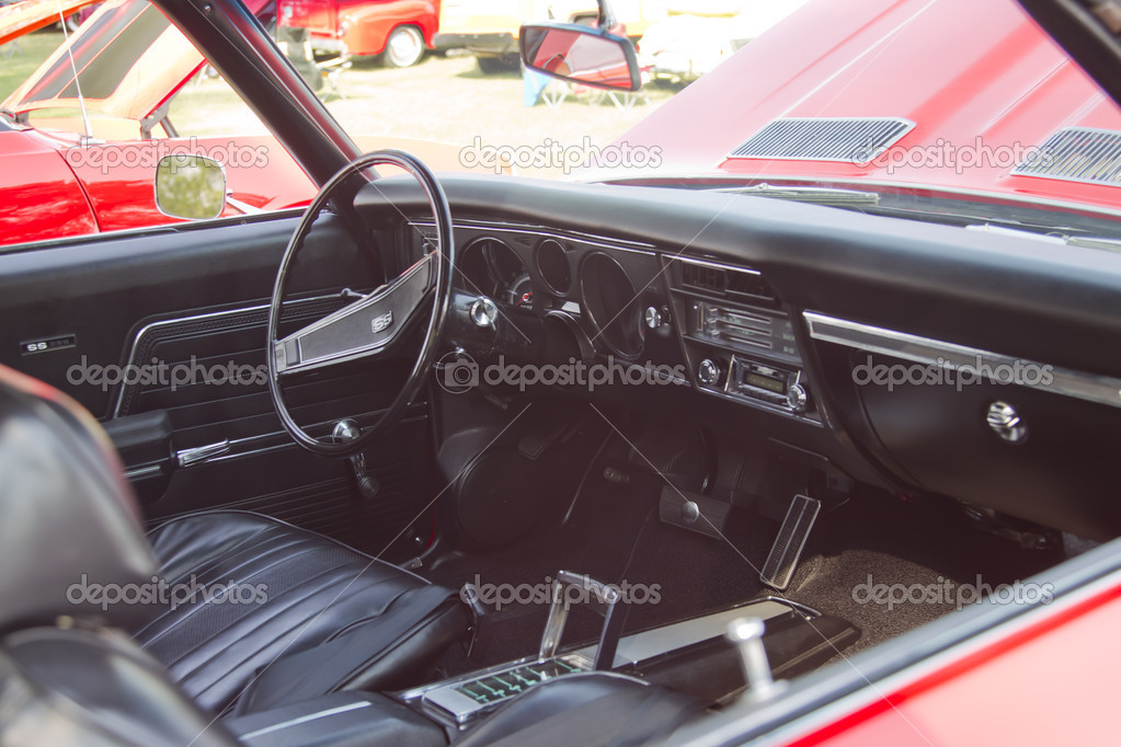Red Chevy Chevelle Ss Interior Stock Editorial Photo