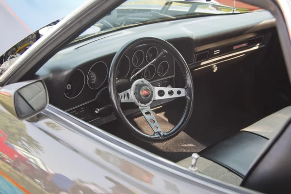 Blue and Silver Ford Ranchero Interior — Stock Photo, Image