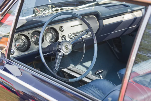 Chevrolet bleu vintage Chevelle Intérieur — Photo