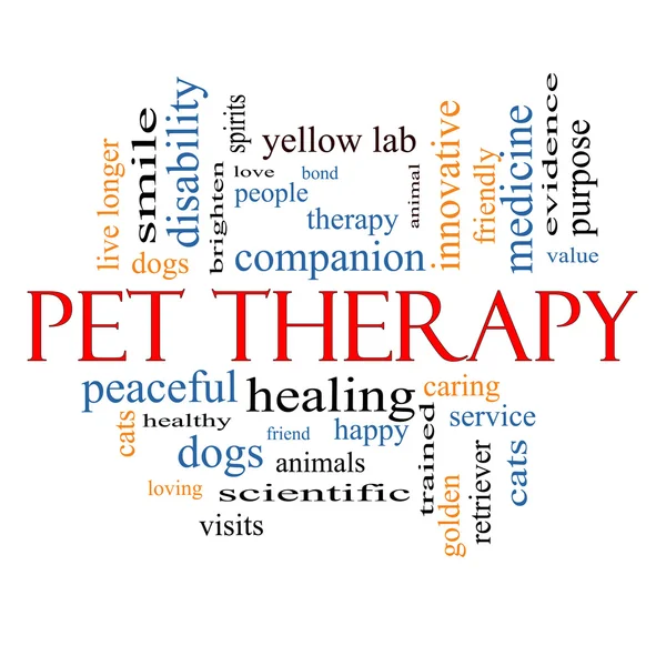 Pet Therapy Word Cloud Concept — Stock Photo, Image