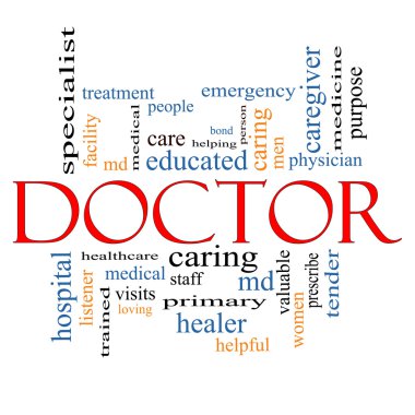 Doctor Word Cloud Concept clipart