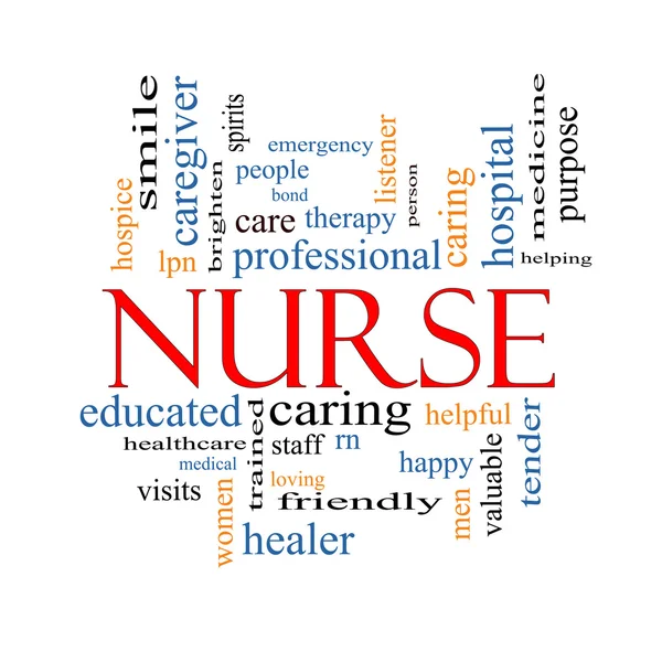 Nurse Word Cloud Concept — Stock Photo, Image