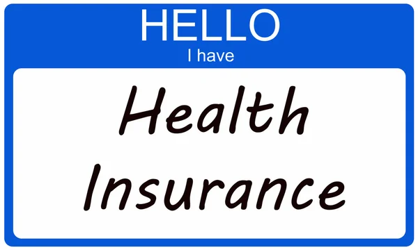 こんにちは、私は健康保険があります。 — ストック写真