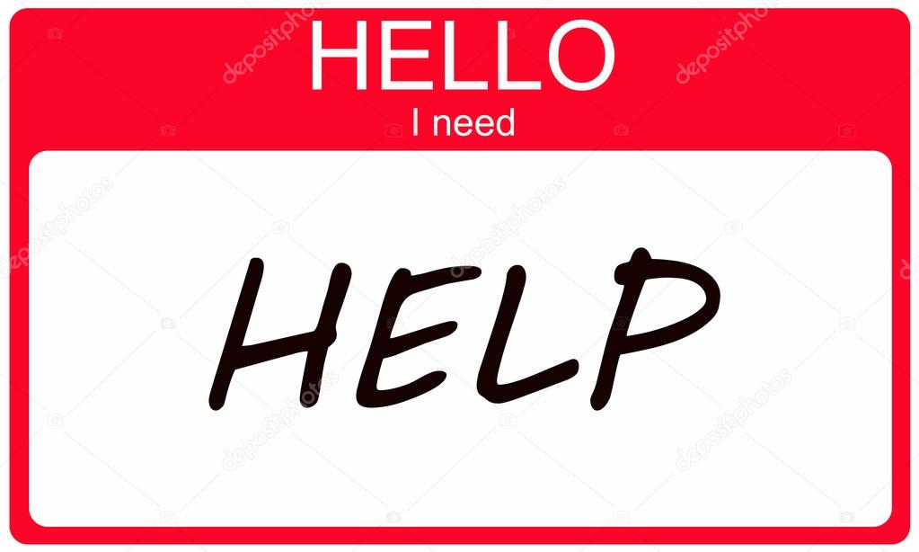 Hello I need Help Stock Photo by 14893897