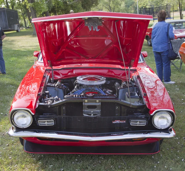 Red Ford Maverick Grabber Front View Stock Photo